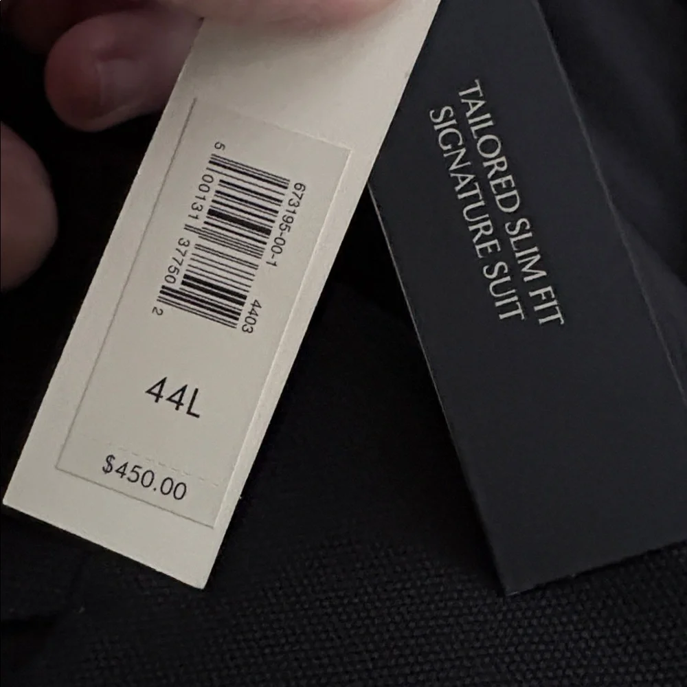 NWT Banana Republic Signature Italian Hopsack Black Suit Jacket Sz 44L (#673195)